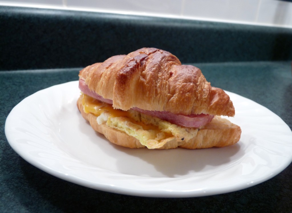 croissant breakfast sandwiches