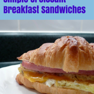 Simple Croissant Breakfast Sandwiches