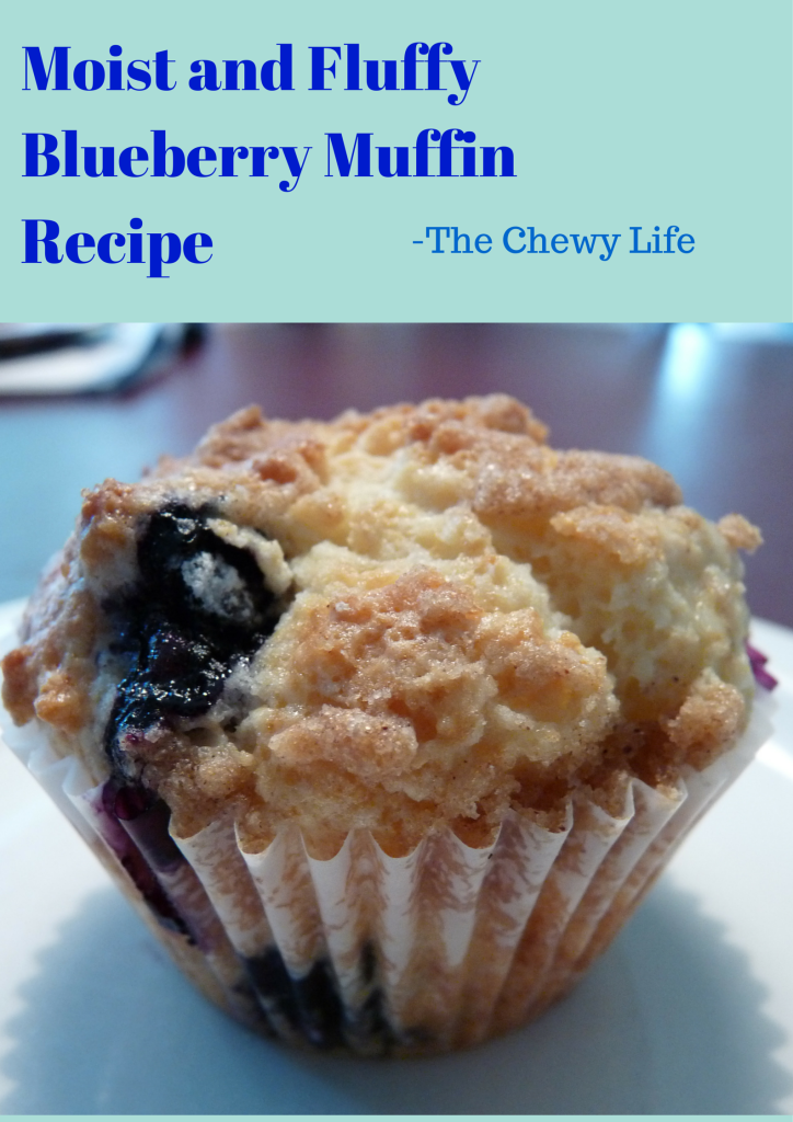 moist and fluffy blueberry muffins
