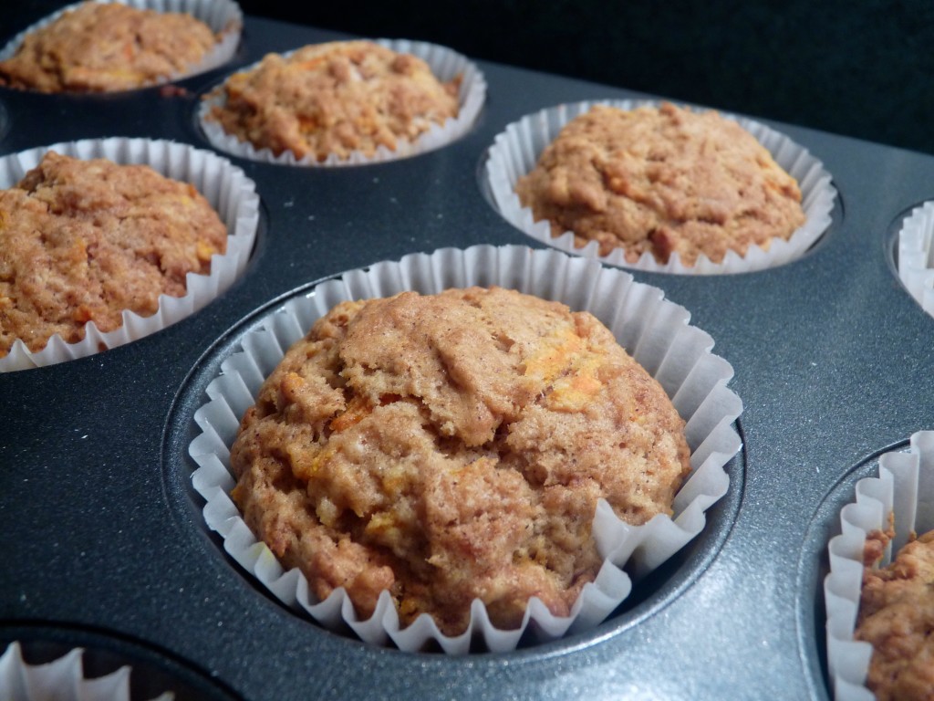 apple and carrot autumn muffins
