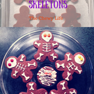 Chocolate Skeleton Sugar Cookies