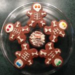 Chocolate Skeleton Sugar Cookies