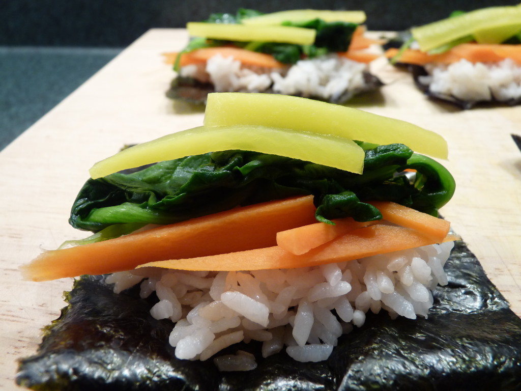 Veggie Kimbap (Korean Seaweed Rice Rolls) Recipe