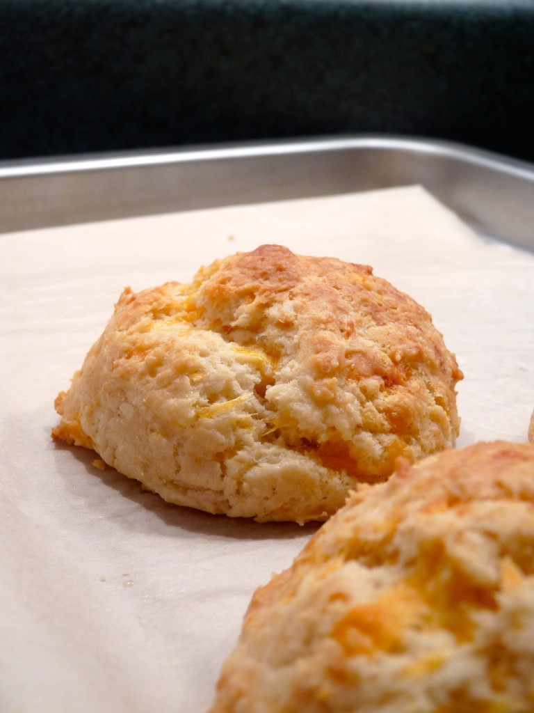 Cheesy scoop biscuits
