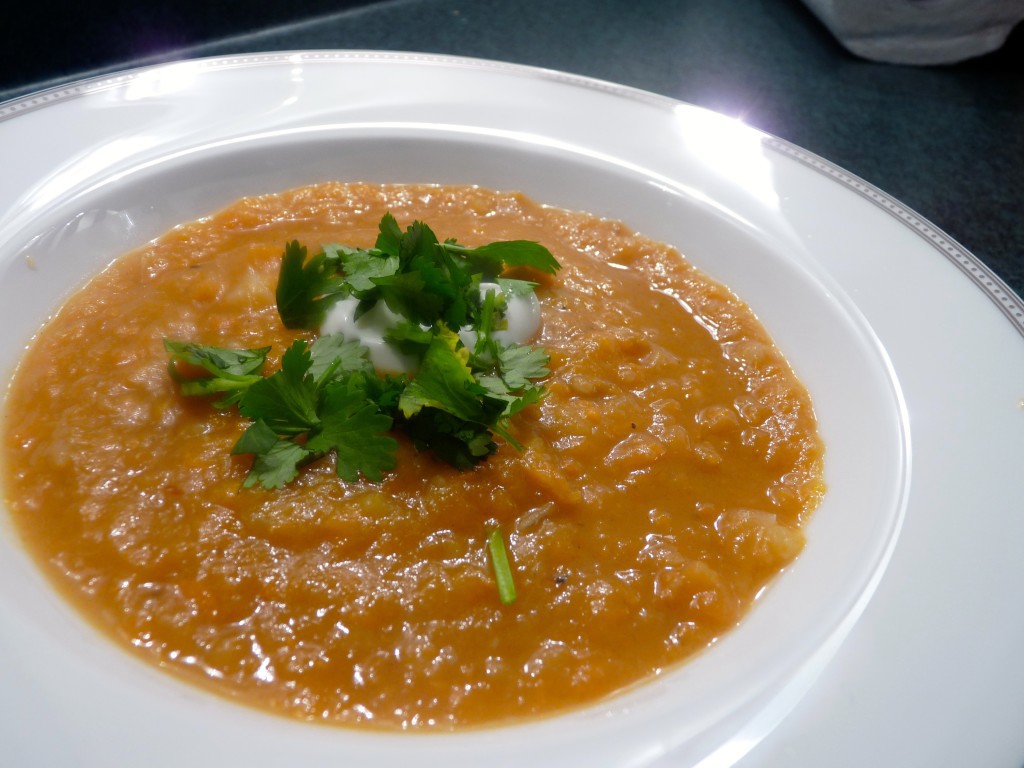 peanut and ginger sweet potato soup